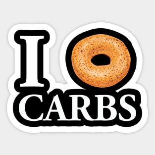 I Bagel carbs Sticker